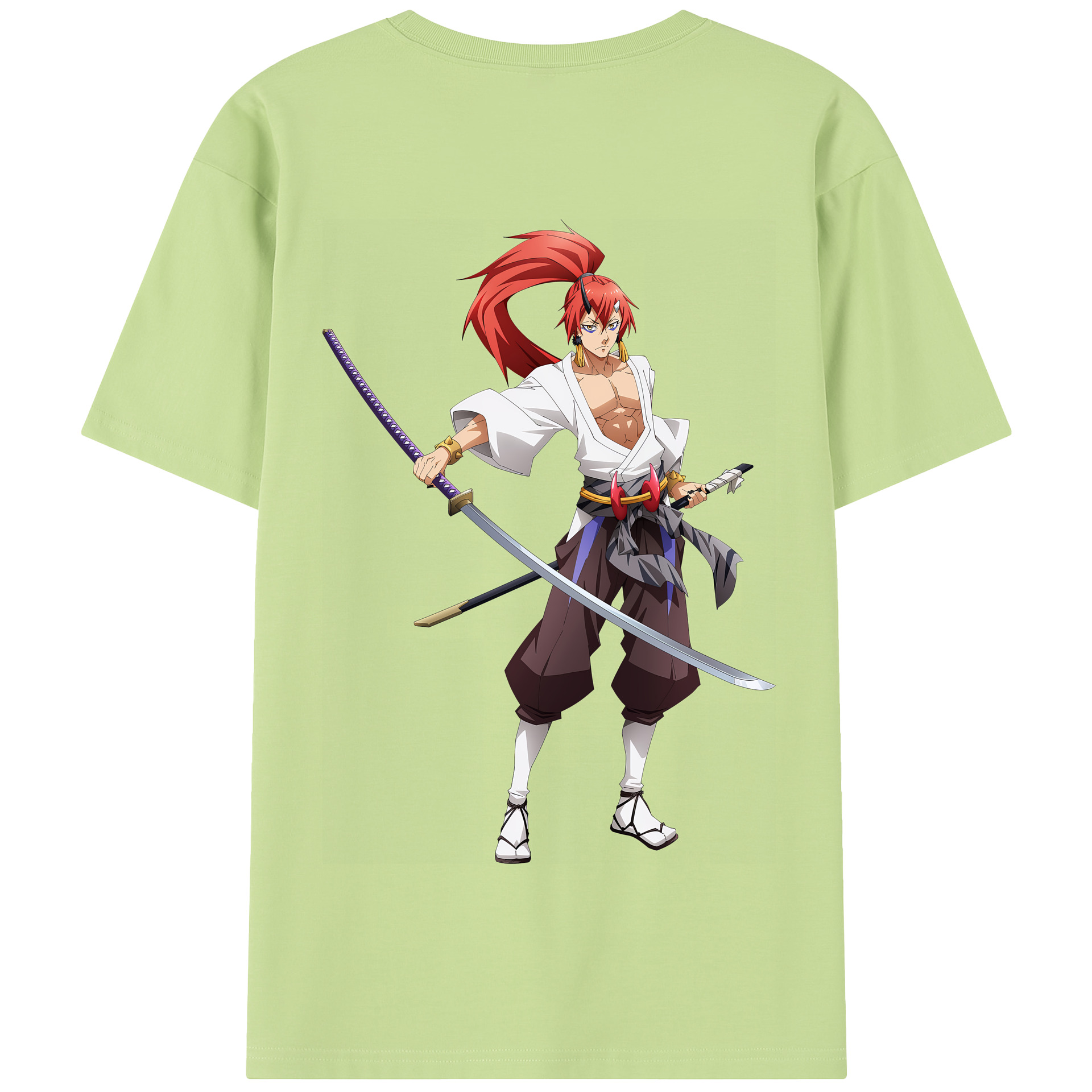 （画像用） 転スラ Regarding Reincarnated to Slime 綿100％半袖Tシャツ（背面プリント）
